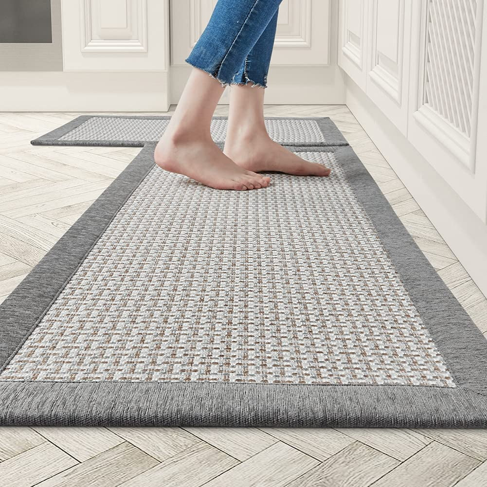 Kitchen Rugs and Mats Non Skid Washable, Absorbent Rug for